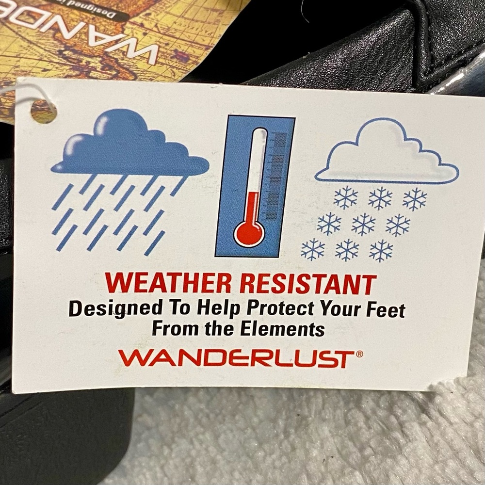 NEW Wanderlust Black Weather-Or-Not Loafers Women’s Size 8.5M Weather Resistant - Picture 11 of 12